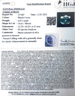 Load image into Gallery viewer, 4.02/CT Natural Panna Stone with Govt. Lab Certified-(6771)
