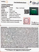 Load image into Gallery viewer, 4.89/CT Natural Panna Stone with Govt. Lab Certified (6771)
