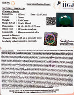 Load image into Gallery viewer, 5.54 /CT Natural Panna Stone with Govt. Lab Certified-3441
