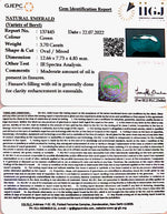 Load image into Gallery viewer, 3.70/CT Natural Panna Stone with Govt. Lab Certified-8991
