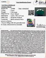 Load image into Gallery viewer, 2.78/CT Natural Panna Stone with Govt. Lab Certified-3441
