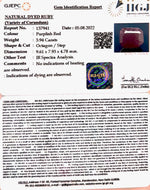 Load image into Gallery viewer, 4.37 Ratti Natural Indian Ruby with Govt. Lab Certificate-(1221)
