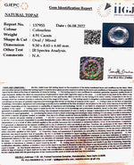 Load image into Gallery viewer, 5.45 Ratti Natural White Topaz  with Govt Lab Certificate (1665)
