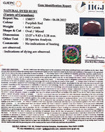 Load image into Gallery viewer, 7.39 Ratti Natural Indian Ruby with Govt. Lab Certificate-(1221)
