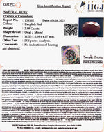 Load image into Gallery viewer, 4.42 Ratti Natural Indian Ruby with Govt. Lab Certificate-(1221)
