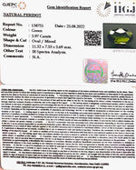 Load image into Gallery viewer, 3.97/CT Natural Peridot With Govt.Lab Certificate-(5661)
