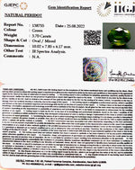 Load image into Gallery viewer, 3.70/CT Natural Peridot With Govt.Lab Certificate-(5661)
