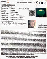 Load image into Gallery viewer, 4.50 /CT Natural Panna Stone with Govt. Lab Certified-3441
