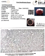 Load image into Gallery viewer, 4.50 /CT Natural Indian Ruby with Govt. Lab Certificate-(1221)
