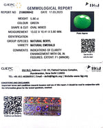 Load image into Gallery viewer, 5.86//CT Natural Panna Stone with Govt. Lab Certificate  (1221)
