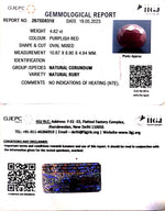 Load image into Gallery viewer, 4.82/CT Natural Indian Ruby with Govt. Lab Certificate (1221)
