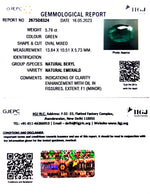 Load image into Gallery viewer, 5.76/CT Natural Panna Stone with Govt. Lab Certificate  (23310)
