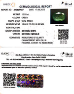 Load image into Gallery viewer, 12.93/CT Natural Panna Stone with Govt. Lab Certificate  (12210)
