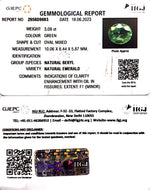 Load image into Gallery viewer, 3.09/CT Natural Panna Stone with Govt. Lab Certificate  (23310)
