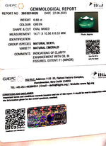 Load image into Gallery viewer, 6.68/CT Natural Panna Stone with Govt. Lab Certificate  (56610)
