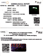 Load image into Gallery viewer, 4.94/CT Natural Panna Stone with Govt. Lab Certificate  (1221)
