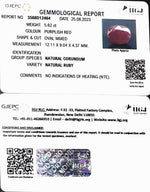 Load image into Gallery viewer, 5.62/CT Natural Indian Ruby with Govt. Lab Certificate (1221)
