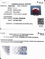 Load image into Gallery viewer, 6.71/CT Natural Indian Ruby with Govt. Lab Certificate (1221)
