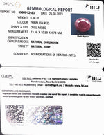 Load image into Gallery viewer, 6.36/CT Natural Indian Ruby with Govt. Lab Certificate (1221)
