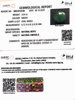 Load image into Gallery viewer, 3.04/CT Natural Panna Stone with Govt. Lab Certificate  (3441)
