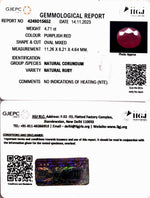 Load image into Gallery viewer, 4.71/CT Natural Mozambique Ruby with Govt. Lab Certificate (23310)
