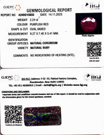 Load image into Gallery viewer, 2.24/CT Natural Mozambique Ruby with Govt. Lab Certificate (23310)
