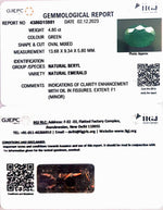 Load image into Gallery viewer, 4.80/CT Natural Panna Stone with Govt. Lab Certificate  (8991)
