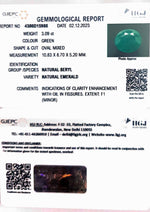 Load image into Gallery viewer, 3.09/CT Natural Panna Stone with Govt. Lab Certificate  (8991)
