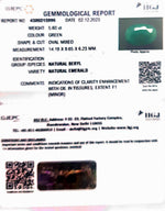 Load image into Gallery viewer, 5.60/CT Natural Panna Stone with Govt. Lab Certificate  (3441)
