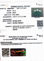 Load image into Gallery viewer, 4.83/CT Natural Panna Stone with Govt. Lab Certificate  (34410)
