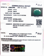 Load image into Gallery viewer, 5.79/CT Natural Panna Stone with Govt. Lab Certificate  (3441)
