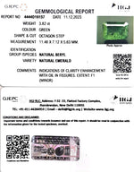 Load image into Gallery viewer, 3.82/CT Natural Panna Stone with Govt. Lab Certificate  (1221)
