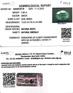 Load image into Gallery viewer, 3.96/CT Natural Panna Stone with Govt. Lab Certificate (1221)
