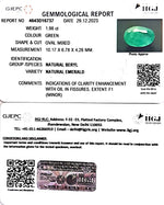 Load image into Gallery viewer, 1.98/CT Natural Panna Stone with Govt. Lab Certificate (8991)
