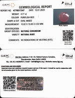 Load image into Gallery viewer, 4.77/CT Natural Mozambique Ruby with Govt. Lab Certificate (7881)
