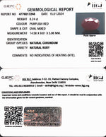 Load image into Gallery viewer, 8.24/CT Natural new Burma Ruby with Govt. Lab Certificate (5661)
