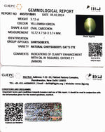 Load image into Gallery viewer, 3.12/CT Natural Chrysoberyl Cat&#39;s Eye with Govt. Lab Certificate (6771)
