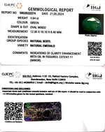 Load image into Gallery viewer, 4.94/CT Natural Panna Stone with Govt. Lab Certificate-2331
