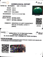 Load image into Gallery viewer, 8.58/CT Natural Panna Stone with Govt. Lab Certificate-1665
