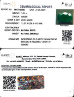 Load image into Gallery viewer, 3.75/CT Natural Panna Stone with Govt. Lab Certificate-8991
