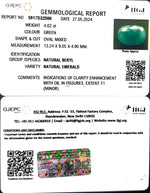 Load image into Gallery viewer, 4.02/CT Natural Panna Stone with Govt. Lab Certificate-3441
