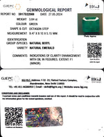 Load image into Gallery viewer, 3.84/CT Natural Panna Stone with Govt. Lab Certificate-6771
