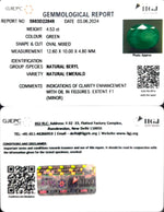 Load image into Gallery viewer, 3.84/CT Natural Panna Stone with Govt. Lab Certificate-6771
