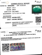 Load image into Gallery viewer, 5.83/CT Natural Panna Stone with Govt. Lab Certificate-1665
