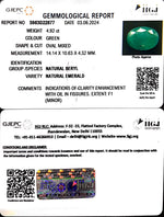 Load image into Gallery viewer, 4.92/CT Natural Panna Stone with Govt. Lab Certificate-4551
