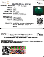 Load image into Gallery viewer, 5.70/CT Natural Panna Stone with Govt. Lab Certificate-1665
