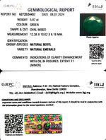 Load image into Gallery viewer, 5.87/CT Natural Panna Stone with Govt. Lab Certificate-4551
