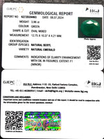 Load image into Gallery viewer, 3.96/CT Natural Panna Stone with Govt. Lab Certificate-6771
