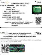 Load image into Gallery viewer, 9.39/CT Natural Panna Stone with Govt. Lab Certificate-3441
