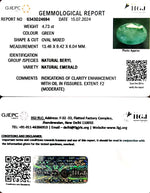 Load image into Gallery viewer, 4.73/CT Natural Panna Stone with Govt. Lab Certificate-16650
